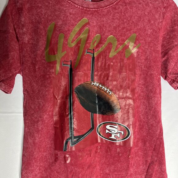 NFL Team Apparel San Francisco 49ers T Shirt Boys Large 14-16 Graphic - Picture 2 of 9